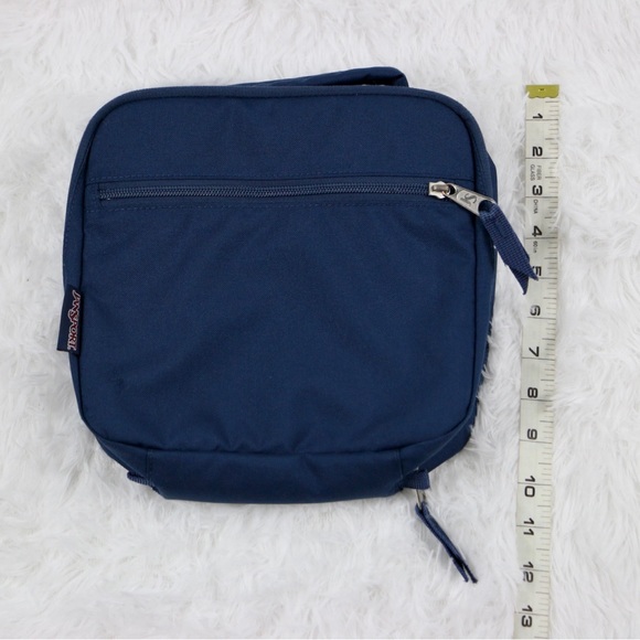 JanSport Lunch Break Insulated Lunch Bag Blue Compact Box Cooler Storage Case - Picture 5 of 10